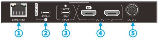 sys com tec SCT UC5 2H Ultra 5K 40Gbps USB C Docking Station - Devices