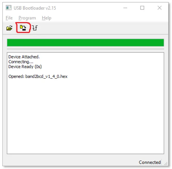 4O3A B2BCD Decoder Windows Application - Erase or Program or Verify Device