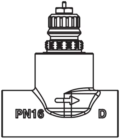 Danfoss VIFOD302 Steel Valve for Convectors in Heating Systems