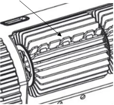 INVERX X30 AI Wireless Robotic Pool Cleaner - row of connection tabs