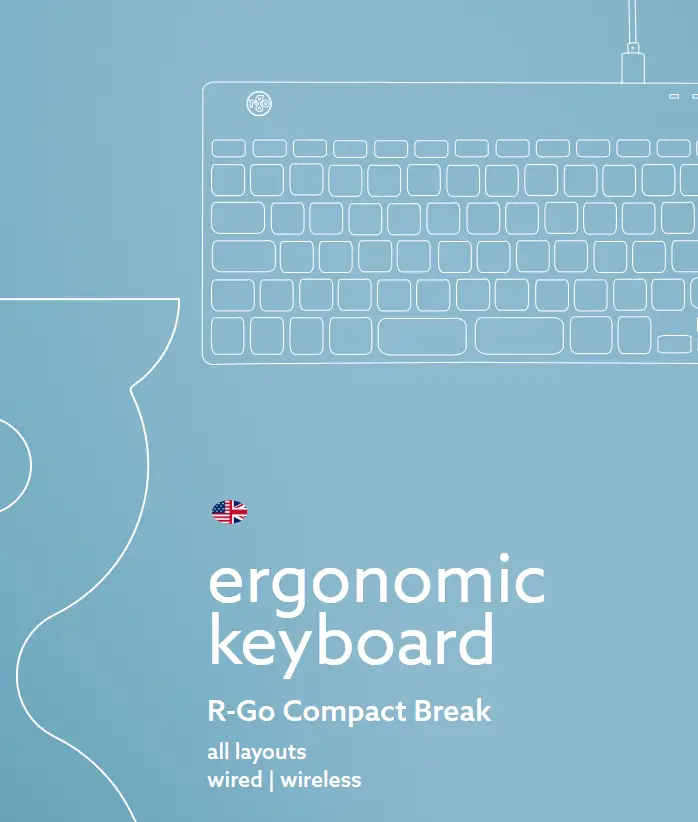 R-Go Compact Break Ergonomic Keyboard - front page