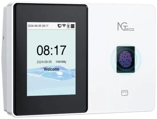 ZKTECO NG-TC2 Cloud Based Fingerprint Time Clock
