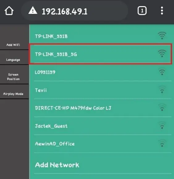 ClearClick Wireless Presentation and Video Broadcasting System - on screen connect your receiver