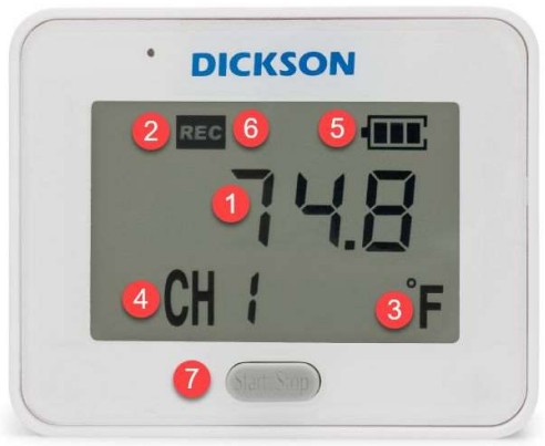 DICKSON DBL Data Logger - Navigationg the Device