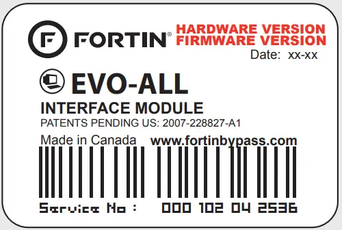 FORTIN EVO ALL Data Bypass and Interface Module - Bar Code