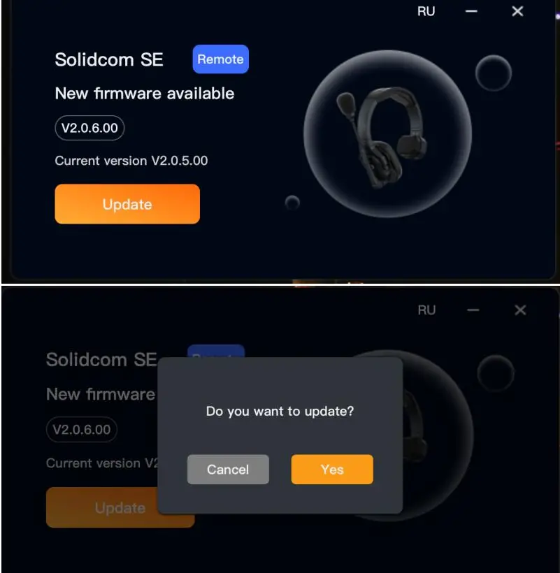HOLLYLAND Solidcom SE Global Version Headset - upgrade interface