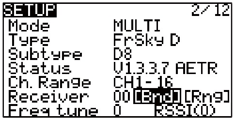 HelloRadioSky V 14 Multi Protocol Radio System - protocol selection