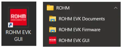 ROHM RKX-EVK-001 Kionix EVK GUI SW for Accelerometer - GUI start