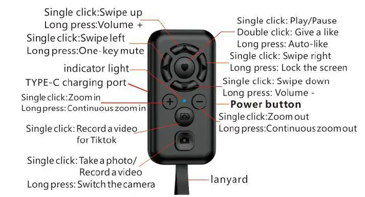 HST-ELECTRONIC-M9-Multi-Function-Mobile-Phone -Bluetooth-Remote-Control-FIG-
