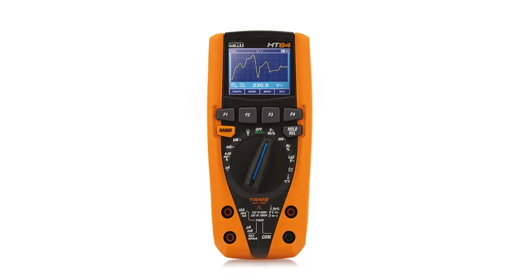 HT Instruments HT64 TRMS AC DC Digital Multimeter With Colour LCD Display  - Featured Image