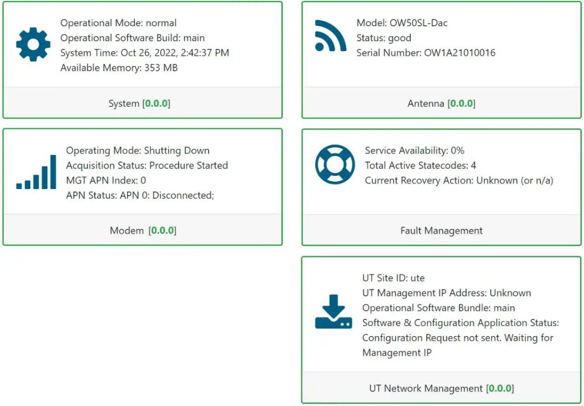 Intellian Technologies OW50SL-Dac OneWeb LEO User Terminal - Home Page