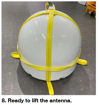 Intellian Technologies OW50SL-Dac OneWeb LEO User Terminal - Using a lifting strap