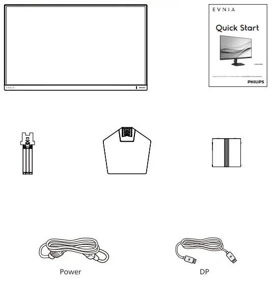 PHILIPS 27M2N3500F Computer Monitor - Contenrts