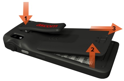 Ascom Myco 4 Smart Phone - pull it out