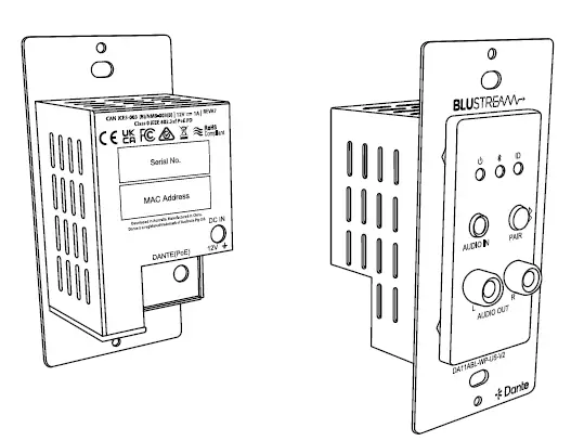 BLUSTREAM-DA11ABL-WP-US-V2-Multi-input-Output-Wall-Pate-to-Convert-Bluetooth-PRODUCT