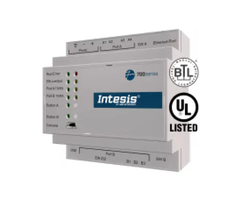 Intesis IN7004851K20000 MS-TP Client to ASCII IP and ASCII Serial Server