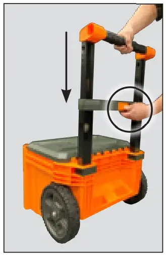 To Remove the Telescoping Handle