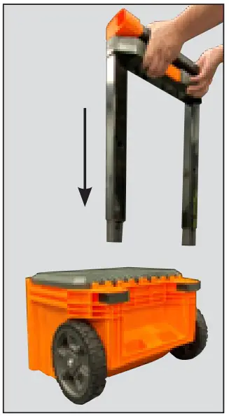 To Reattach the Telescoping Handle