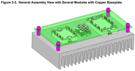 MICROCHIP SP1F, SP3F Power Modules - Baseplate