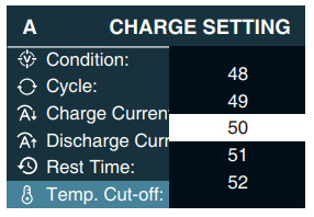 SKYRC D750 MIX Multi Function Smart Charger - Battery Program 9