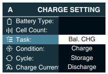 SKYRC D750 MIX Multi Function Smart Charger - Select Task