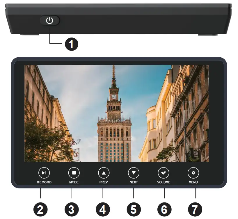VHS Multifunctional UHD Video Recorder - Button function