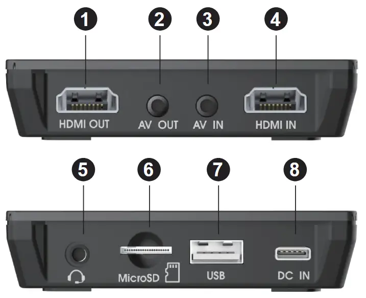 VHS Multifunctional UHD Video Recorder - Interface function