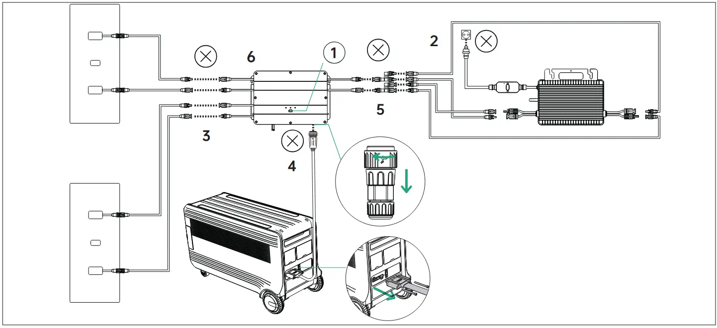 ZENDURE Hub 2000 Solar Flow Smart PV Hub - Disconnection of SolarFlow