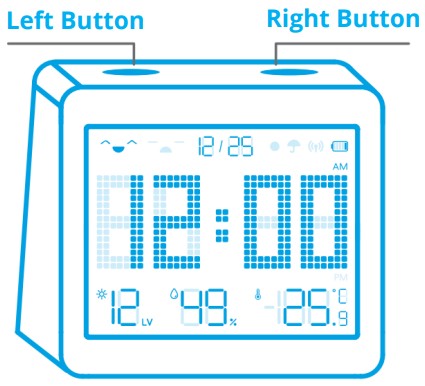 meross MSH Series Smart Temperature and Humidity Sensor - Sensor Button