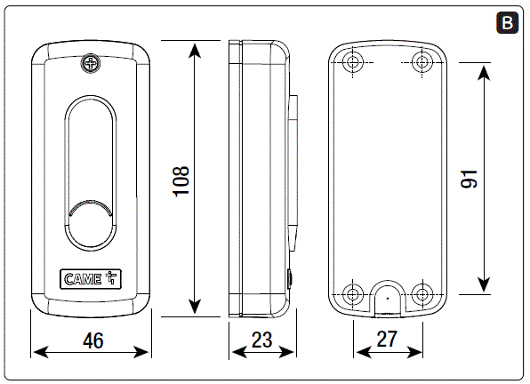 CAME-806SL-0370-2-Channel-External-Receiver-image (2)