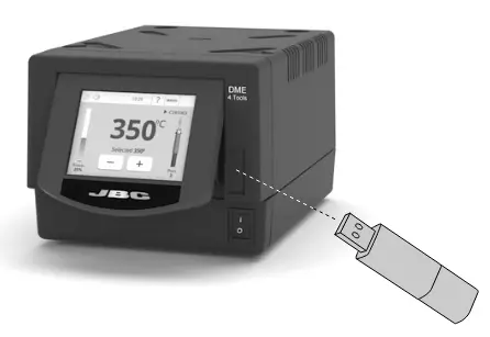 JBC DME-9A 4-Tool Control Unit - USB-A Pen Drive to Control Unit