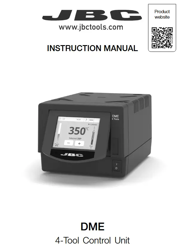 JBC DME-9A 4-Tool Control Unit - front page