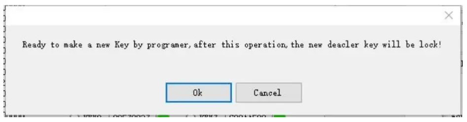OBDII APPRO2 Key Programmer Mileage Correction Tool - Loading the Password Programmer Generates the Key Step