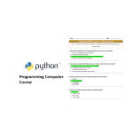 Python Programming Computer Course User Guide