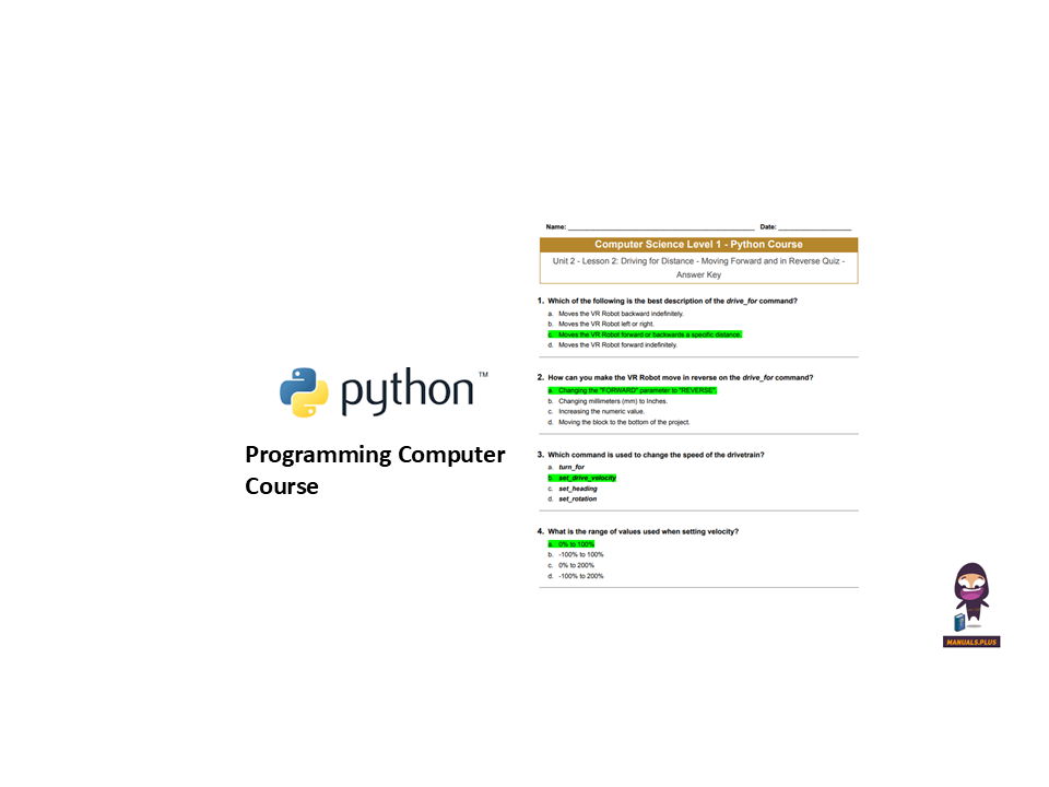 Python Programming Computer Course User Guide